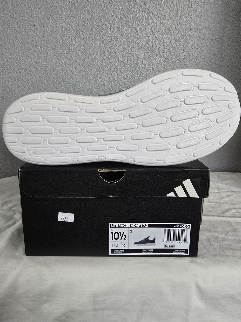 adidas Lite Racer Adapt 7.0 Men’s Grey Slip-On Knit - Picture 3 of 4